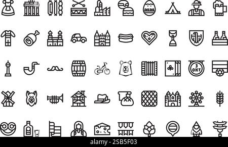 High-Quality Vector Icons Collection with Editable Stroke. Ideal for Professional and Creative Projects Stock Vector