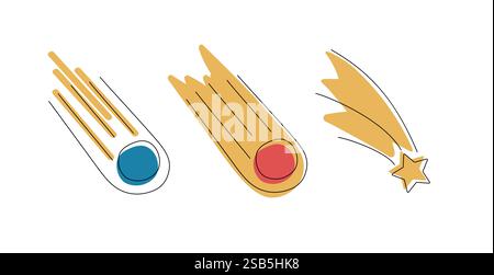 Meteor icon logo design illustration template vector. Vector illustration Stock Vector