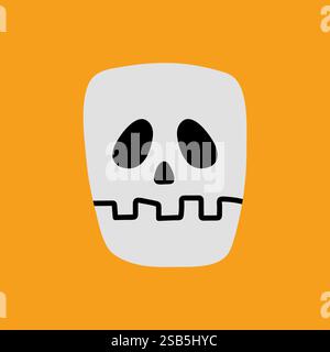 Illustration Vector graphic of pirate icon. Fit for pirates flag, adventure, danger etc. Vector illustration Stock Vector