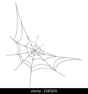 spider web background for hallowen design. spider web line art. Vector ...