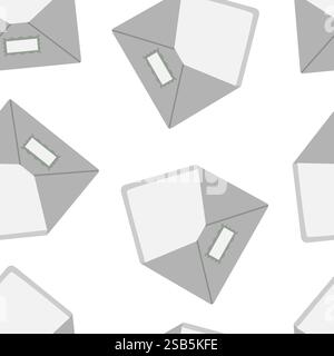 Vector pattern of Sketch Postal Envelopes postal, mail, Stock Vector