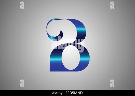 B Logo Design Professional & Unique Stock Vector