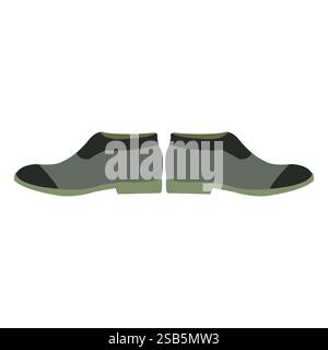 Formal Cartoon Shoe Icon Stock Vector