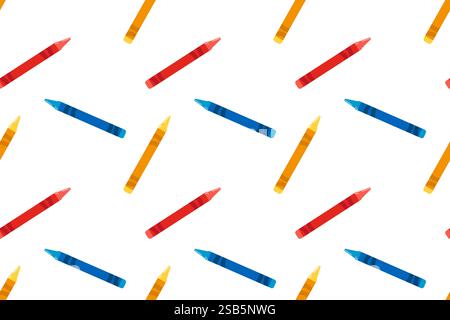 Pen icon seamless pattern background. Highlighter vector illustration. Pen symbol pattern. Vector illustration Stock Vector