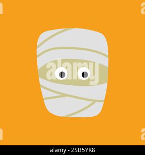 Halloween character flat designs are creepy but cute and adorable. Vector illustration Stock Vector