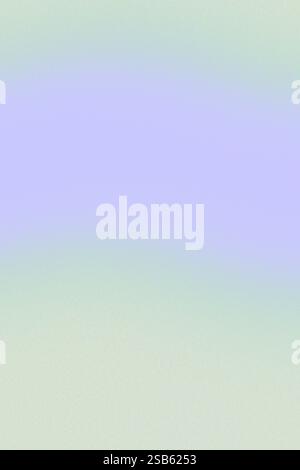 Abstract delicate green background with translucent lilac stripe. Noise gradient texture illustration. Sand grains effect. Stock Photo