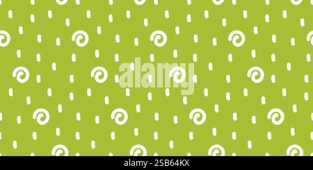 A green background featuring multiple white circles arranged in a scattered pattern. The circles vary in size and are evenly dispersed across the vibr Stock Vector
