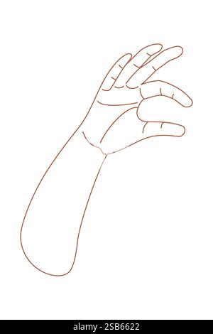 Webrealistic human hands, signs and gestures. Vector illustration Stock Vector