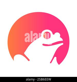 Initial Letter O Frog Logo Design Vector Template Stock Vector