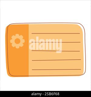 Postal envelope. Flat vector illustration. Vector illustration Stock Vector