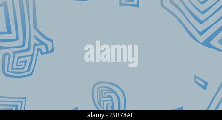 Flat ornamental pattern design abstract texture background. Vector illustration Stock Vector