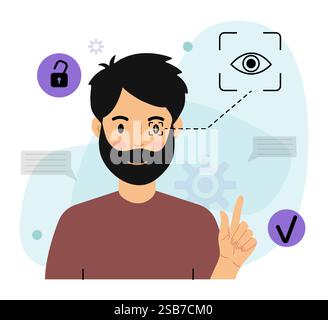 Woman Using Voice Recognition Technology Stock Vector