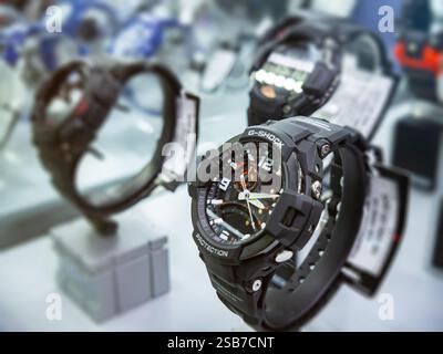 Sochi, Russia - March 21, 2024: Casio G-SHOCK wristwatch in a shop window Stock Photo