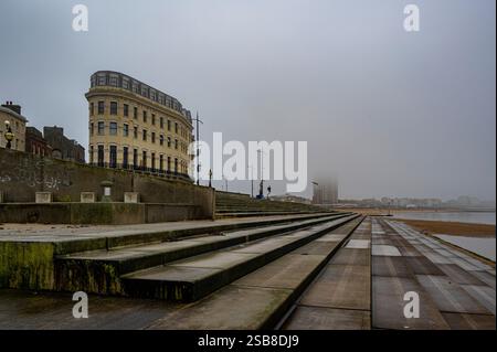 Margate seafront in a desolate winter day Stock Photo