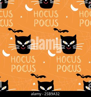 Three patern design Halloween illustration for packaging and book cover or flash card, Stock Vector