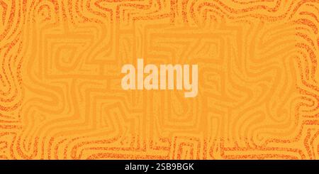 Orange Organic Turing Seamless Pattern. Abstract organic background  Stock Vector