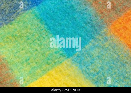 Multicolored soft material used in the fashion industry to produce winter scarf Stock Photo