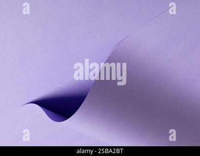Lavender paper background with a smooth matte surface and soft pastel tones. Serene and refined, it features a minimalistic, elegant, and tranquil des Stock Photo