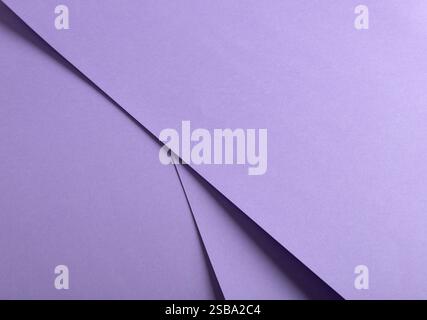 Lavender paper background with a smooth matte surface and soft pastel tones. Subtle and serene, it features a minimalist, elegant, and sophisticated d Stock Photo
