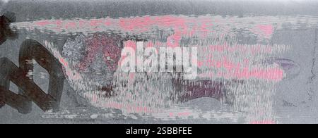 White and pink painted cement background texture Stock Photo