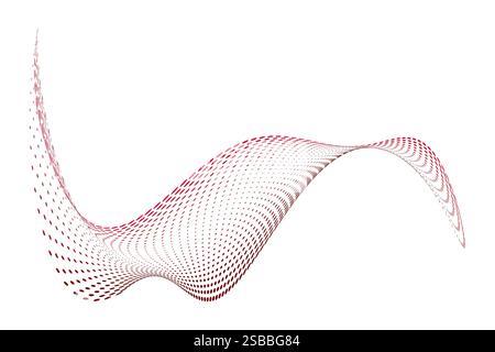 Abstract Dotted Halftone Shape Element Stock Vector