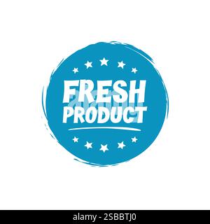 Fresh product label stamp vector Stock Vector