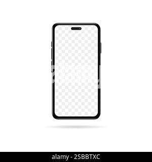 Phone template similar to iphone mockup Stock Vector