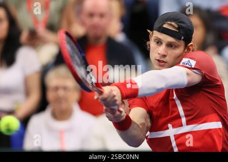 Zizou Bergs of Belgium pictured in action during the European Open ATP ...