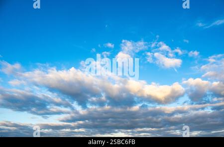 White clouds in a blue sky Stock Photo
