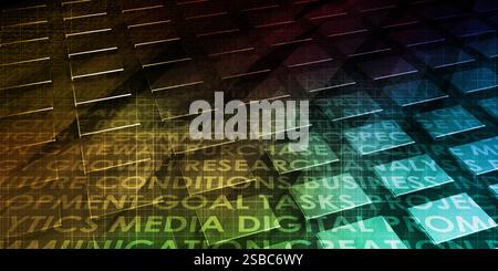 Technology Background as a Digital Abstract Art Stock Photo