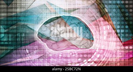 Deep Learning and Machine Artificial Intelligence Concept Stock Photo