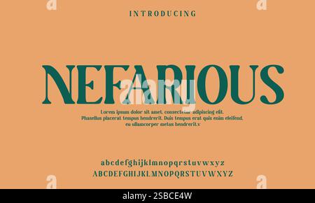 Elegant Font, Serif Typeface, Sans Serif, Modern Typography, Classic Lettering, Handwritten Font, Display Font, Script Typeface, Uppercase Letters, Stock Vector