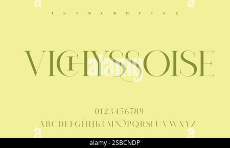 Elegant Font, Serif Typeface, Sans Serif, Modern Typography, Classic Lettering, Handwritten Font, Display Font, Script Typeface, Uppercase Letters, Stock Vector