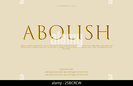 Elegant Font, Serif Typeface, Sans Serif, Modern Typography, Classic Lettering, Handwritten Font, Display Font, Script Typeface, Uppercase Letters, Stock Vector
