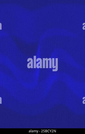 Abstract background with smooth shimmering dark blue color. Texture with noise and grain creates an effect of depth and naturalness. Gradient with omb Stock Photo