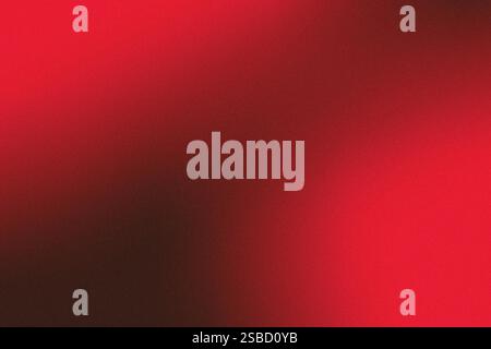 Abstract rough, grainy background in shades of red with noise texture. Smooth gradients. Colorful ombre gradient. Stock Photo