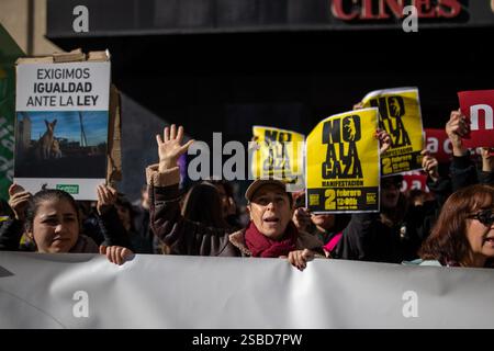 March 8, 2025, Madrid, Madrid, SPAIN: Protesters Chant Feminist Slogans ...