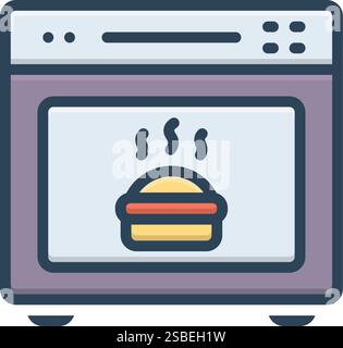 Icon for oven, microwave Stock Vector