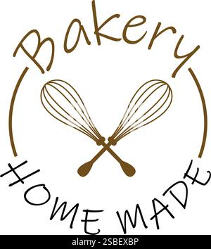 egg beater of bakery vintage logo simple minimalist vector illustration template icon graphic design Stock Vector