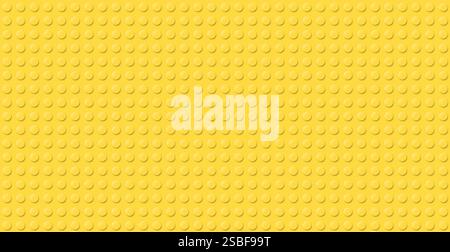 This bright yellow base plate is ideal for all kinds of imaginative building and creative design projects Stock Vector