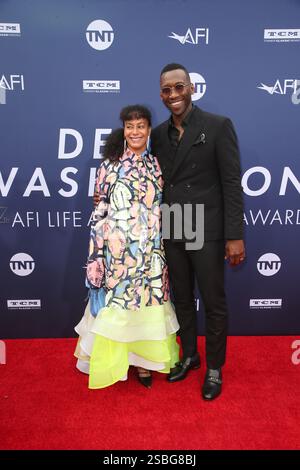 Mahershala Ali with his wife Amatus Sami-Karim and their daughter Bari