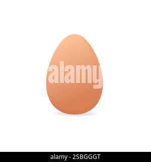 Chicken eggs isolated on white background Stock Vector