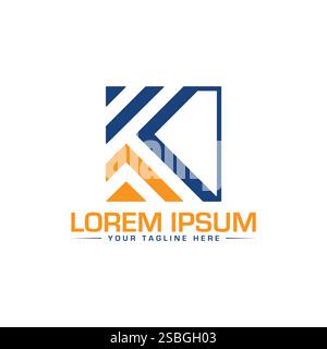 K Letter Logo Design, Unique K Logo Design Stock Vector