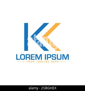 K Letter Logo Design, Unique K Logo Design Stock Vector