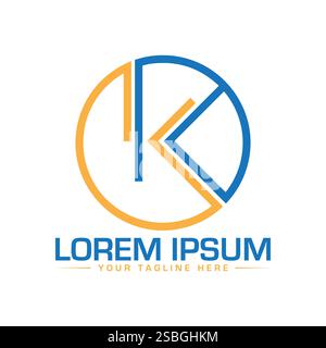 K Letter Logo Design, Unique K Logo Design Stock Vector