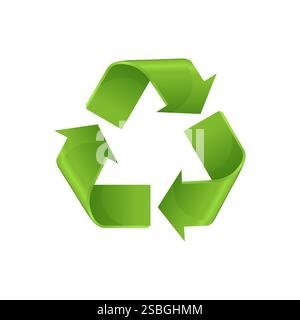 Recycle eco symbol vector illustration isolated on white background Stock Vector