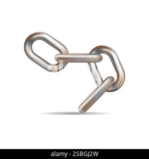 Rusty metalic chain vector illustration eps 10 Stock Vector