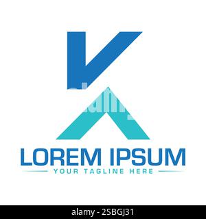 K Letter Logo Design, Unique K Logo Design Stock Vector