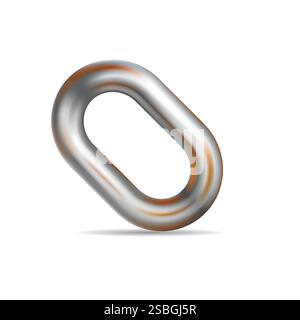 Rusty metalic chain vector illustration eps 10 Stock Vector