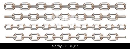 Rusty metalic chain vector illustration eps 10 Stock Vector